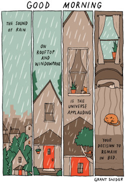 incidentalcomics:  Good Morning I wrote this comic while it was raining.  