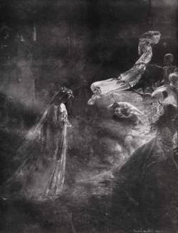 seasons-in-hell:  Mihály Zichy   ‘The Ghost Clock’  detail (1880)