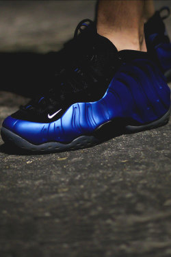 airville:  Royal Blue Foamposite Ones by Edwin