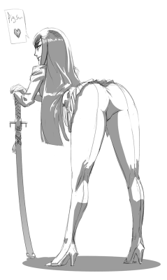 grimphantom:  drgnpnch:  Satsuki’s ass. It occurred to me that I like this outfit better. its the simplicity of it.  Grimphantom: Ryuko maybe sexy but Satsuki’s freaking hot! XD  they both sexy hot~ ;9