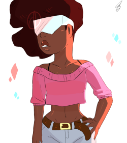 jess-drawings:  this one is for jen-iii, its human Garnet idk why it just happenedHope you like it :V