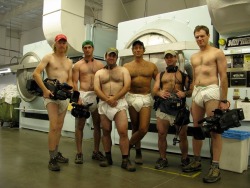 peepantsx:  Mike Rowe and his TV crew wearing diapers