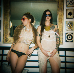 derekwoodsphotography:  Girls just wanna have fun…..in their underwear. Mallory and Julie. LA. 2013. Holga 18. 