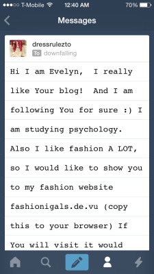 naughtyirishgirl:  downfalling:  Eat a dick Evelyn  I really do hate Evelyn  Aw i really thought she liked my blog