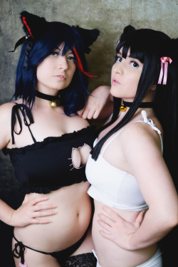 nsfwfoxydenofficial:   *New NSFW set/video pack announcement*Don’t lose youuuur waaayyy~ ( Find yourself again with this sexy brand new set) ;)Me and @bunnyqueenmodeling are now accepting orders for our new RyukoxSatsuki cat bikini video and 120 pic