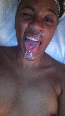 cum-minx1005:  I got cum in my nose.  You was supposed to put it in yo mouf tho. 