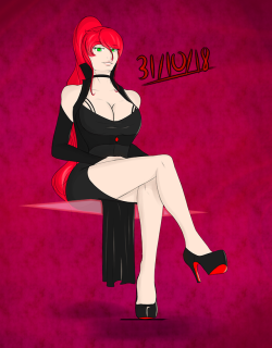 xlthuathopec: Happy Halloween! Sexy VamPyrrha in an outfit I’ve wanted to draw for a long time