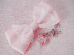 doriimer:  Fairy Kei Bow + Rilakkuma Heart Necklace  enter “daisy” for 10% off ~  