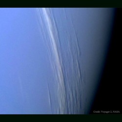 Two Hours Before Neptune #nasa #apod #neptune #planet #voyager2 #probe #clouds #solarsystem #science #space #astronomy