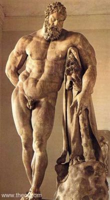 serviceorientedsub:  Museum Collection: Museo Archeologico Nazionale, Naples, Italy  Catalogue Number: Naples 280Title: ”Farnese Hercules” Class: Free-standing statue Material: MarbleHeight: 3.25 metres (colossus) Context: Found in Baths