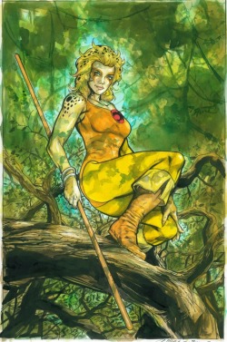 thunder-thunder-thundercats-oooh:  Thundercats Cheetara by Ryan Kelly  I love this. Soft muted colors, and clean lines. Just stunning.