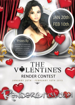 Renderotica&rsquo;s 2015 Valentines Render Contest http://www.renderotica.com/community/forums.aspx?forumid=2719&amp;threadid=113062