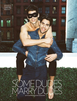 theilluminatedking:  Chad White &amp; Brian Shimansky Some Dudes Marry Dudes 