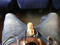 ironflo312:  In chastity in train 