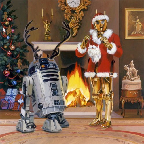 70sscifiart:  A Lucasfilm Christmas card