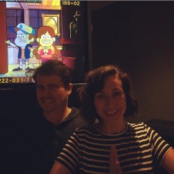 gumballfallsfan:  @k.schaal just posted this picture of her and @jason_ritter! We have a new sneak peek to a future episode!   #GravityFalls