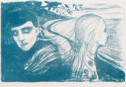  Edvard Munch ‘Separation II’ - Lithograph printed in blue, 1896 