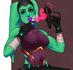 aluckyartist: Last post before I go back to work. My OTHER SW OC: Char’la. (Caez’s girlfriend and probably my favorite, even though she gets the least amount of attention LOL) did this for patreon a couple months back &lt;3 