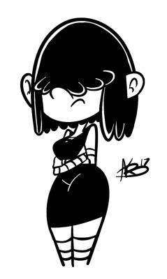 akbdrawsstuff:   Digital Inktober Day #15: Lucy Loud by AKB-DrawsStuff    On Digital Inktober Day #15: It’s Lucy Loud from “The Loud House”You guys definitely know who she is.   