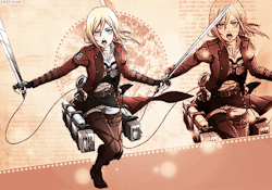 shizukan:   Favourite SnK Online Class 5/?? :: Fast Assault ArmoredSoldiers   These soldiers rely heavily on mobility and sudden intensive attacks to keep casualties to a minimum. Their clothing has internal armor plates to protect them against titan