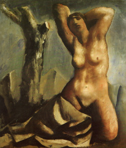 drawpaintprint:Mario Sironi: Nude with Tree (1930)