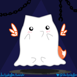 dailyskyfox:  dailyskyfox: Today I’m a shy ghost!   It was all invisible wires and parlor tricks ;u;——————————————————————————————Support the little Skyfox on Patreon!