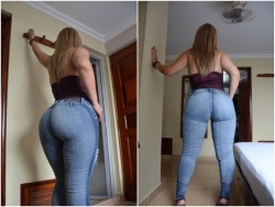 Tightjeansfetish:  Tight Jeans Fetish - That Big Booty Looks Good In Tight Blue Denim
