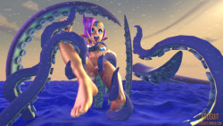 erosuit: I wanted to do something fun with tentacles as well as play around with things like material overlays, colour correction, and the element viewer. So I ended up with a Shantae enjoying some tentacles in the water.    Suggest stuff here   