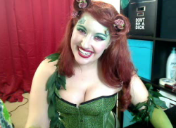 kayleepond:  kpshapa:  KayleePond as Poison Ivy!!!! Her costume tonight on MFC is amazing. She is the perfect Ivy. So beautiful and enchanting!  My wonderful, amazing friend Hapa took some screenshots from last night’s show and now I get to share them
