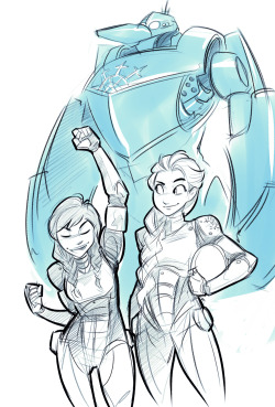 psuedofolio:  Because fuck it. Anna and Elsa, Jaeger pilots. Movie was pretty fun! I’m happy to have an actual opinion on the film rather than internet dread over production troubles.