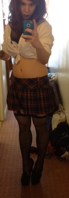 cdlittler:  jasmintrap:  A while ago I dressed up as a typical slutty schoolgirl, never really shared these but seeing as Halloween is coming up I thought it was the least I could do :â€™)Â  Not too keen on the third picture of this set, but thought Iâ€™d