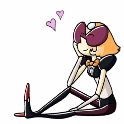 deeeskye:  A small digital doodle of Pearl dressed as Sardonyx 💕😊 I originally did this on paper, but she didn’t have any feet because I drew her too close to the edge of the page 🖍 
