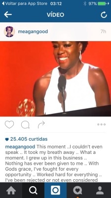 stagesandpages:  Shonda Rhimes, Debbie Allen, Meagan Good, Nicole Behari, Oprah Winfrey, and Gabrielle Union react to Viola Davis’s historic Emmy win and speech. 