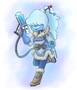 cubedcoconut:  Time for another Overwatch gem- Sapphire as Mei, by popular request! Make sure to check out my other Overwatch/SU crossovers if you haven’t seen them yet! 