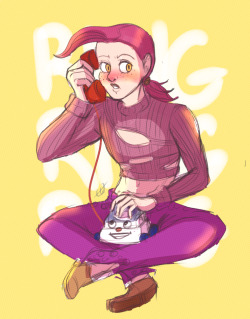 colbaltwires:    Someone asked me to doodle my fav jojo character and since ive already drawn Rohan and Hol Horse have a Doppio ! :3c  
