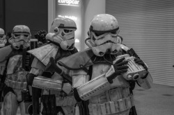 Stormtroopers. Now they walk in single line to hide their numbers