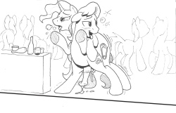 I&rsquo;ve always like the idea of ponies being a lot more slack on when/where they fucked. I mean, they&rsquo;re always naked, that&rsquo;s gotta be tempting enough to make it somewhat acceptable Anyway here&rsquo;s Pokey fucking a tipsy caramel against