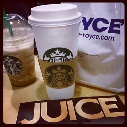 My energy boosters since I will be up all night&hellip;working :S #Starbucks #Royce