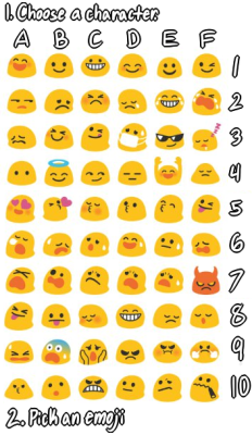 thegembeaststemple:  humblerumble:  lottafandoms:  Emoji Challenge Vr. 2.  Let’s do this! I need to get my rusty hand to work &lt;3  I’m ready, send some emoji/character choices my way!