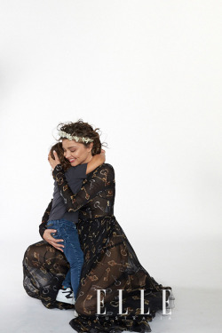 celebritygossipbyrangi:  Miranda Kerr and her son pose together in the new issue of ELLE Magazine 