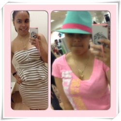evilfluffy:  Love going shopping #dressingroom #fedora #dress