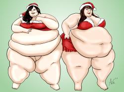 Ray-Norr:something Festive For The Holidays: Portrait Of Big Cutie Ash And Kellie