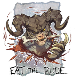 endivinity: EAT THE RUDESometimes it’s just the best option. Available as a shirt!Teepublic | Redbubble 