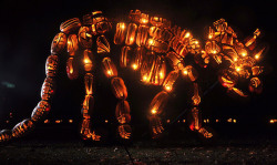 Phoenixfloe:   Killer Pumpkin Arrangements At The Great Jack O’lantern Blaze Held