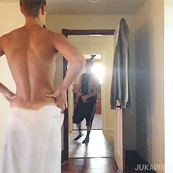 Porn photo locker-roomtv:  Towel dropping prankster