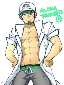 kuroshinkix:  Rush Fanart sketch of Professor Kukui from the upcoming Pokemon Sun &amp; Moon!Who’s excite for November release? i should plan to make a new fanart poster as well this year after doing Pokemon XY last 2013!  If you wanna see more latest
