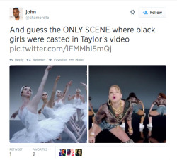 ariestess:  queeringfeministreality:  foralltheweeks:  lierdumoa:  benwinstagram:  tru  So I watched this music video, and this is in fact completely untrue. There are many scenes in which black/brown girls are casted. One could conceivably argue that