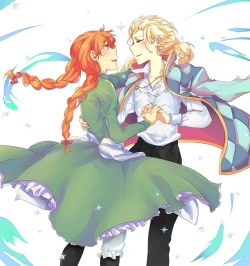azure-zer0:  Frozen - Howl’s Moving Castle AU (Elsanna) I needed this. (Highly inspired by Dashingicecream’s Negitoro Howl’s Moving Castle AU: One, Two). I didn’t know who the other characters would be. 