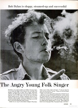 sunthroughtheleaves: Bob Dylan, Life Magazine  April 10th, 1964 