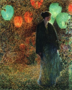 artishardgr:  Childe Hassam - July Night 1898